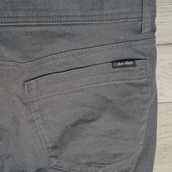 Men's Calvin Klein Chino 36X32 Slim Fit Workwear Formal Pants - Picture 3 of 6